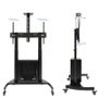 Tooq Narnia FS20500M-B Soporte de Suelo con Ruedas y Armario para TV 60-100 pulgadas